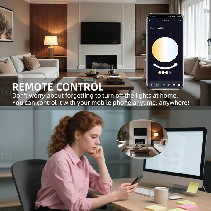 Led Bulb Candle Smart Lamp E14 TUYA Bluetooth Dimmable RGB Light 220V APP Group Control Smart Life For Home Room Decoration