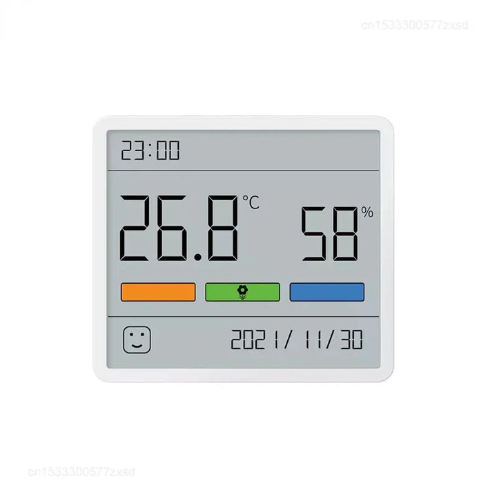 Termómetro e Higrómetro Digital Xiaomi – LCD, Relógio e Medidor de Humidade