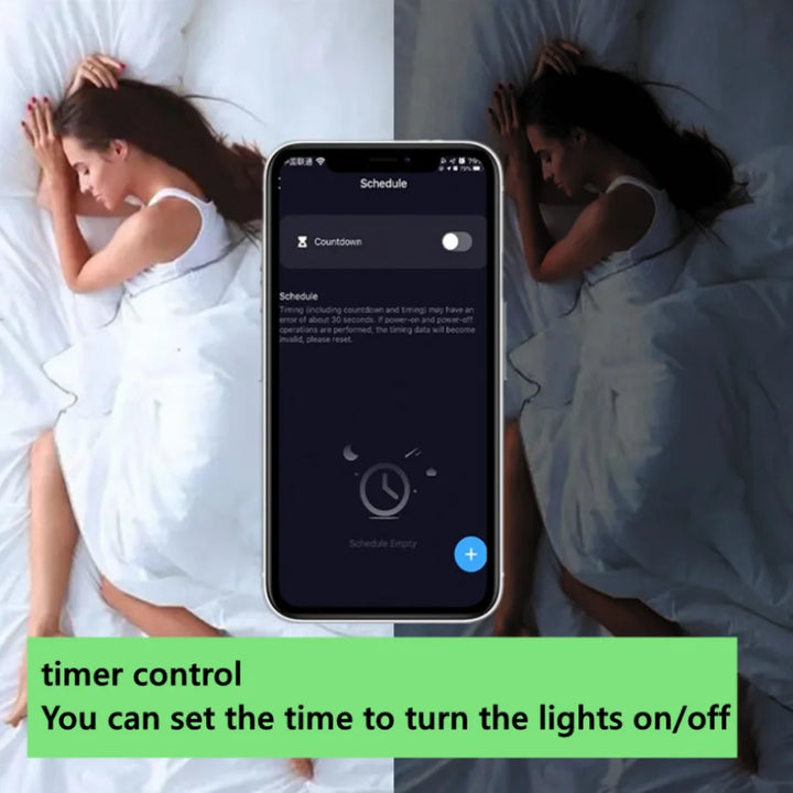 Lâmpada LED Inteligente RGB 15W E27 – Bluetooth, Regulável, iOS/Android